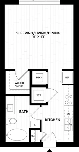 Floor plan Studio-S1