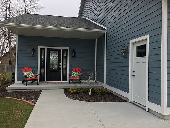Pedestrian door in garage