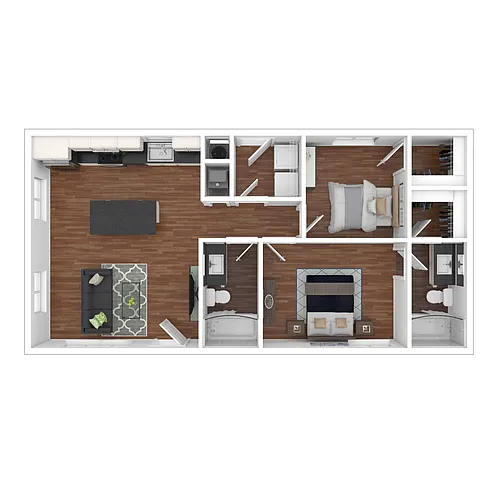 Floor plan 2x2 Villa