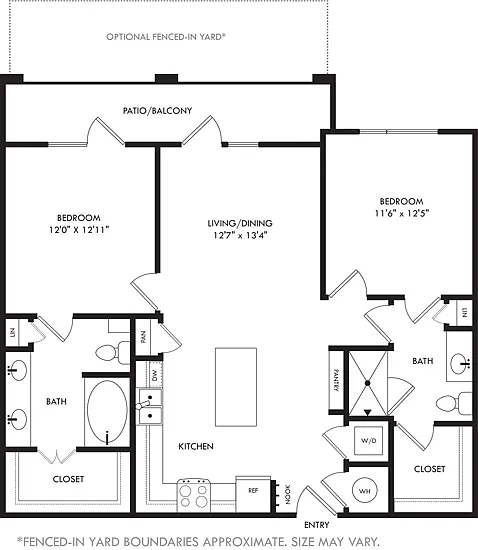 Floor plan Parida with Fenced-In Yard