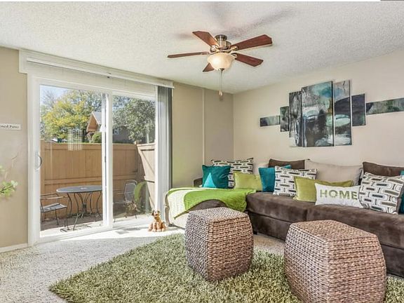 Example living room with back patio area