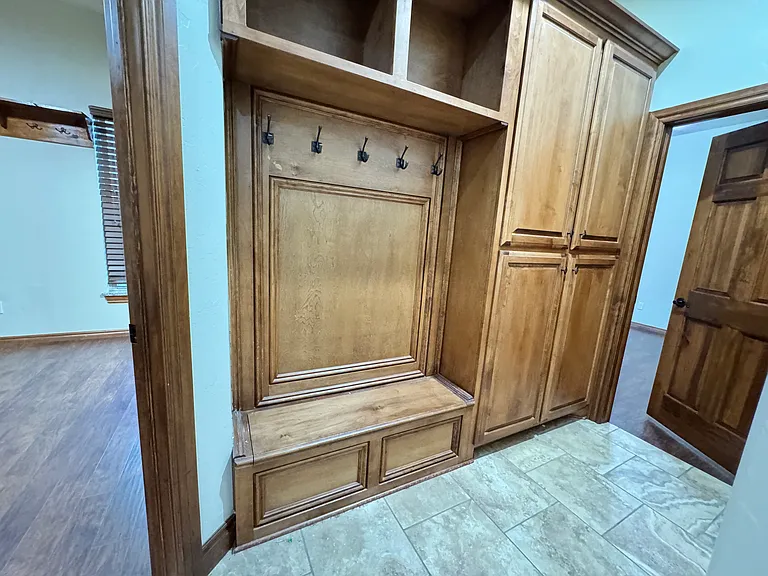 Hallway benches cabinet storage