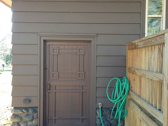 Outside basement entrance