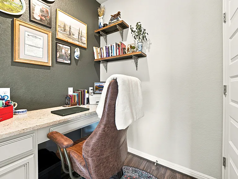 Office nook in downstairs living room