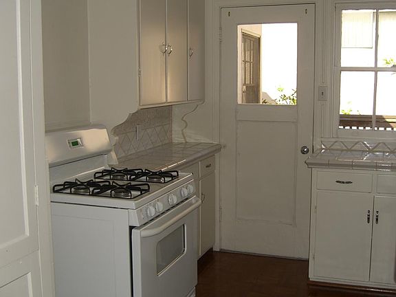 Kitchen with gas stove