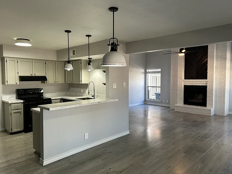 Large open kitchen.