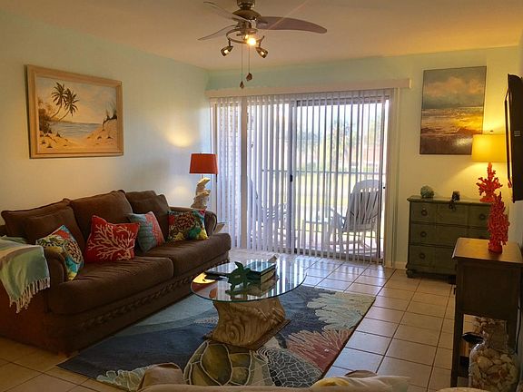 living room with balcony
