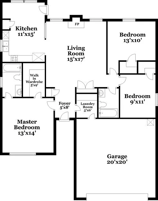 3 bed, 2.0 bath, 1191 sqft, $2,410 — Photo 2