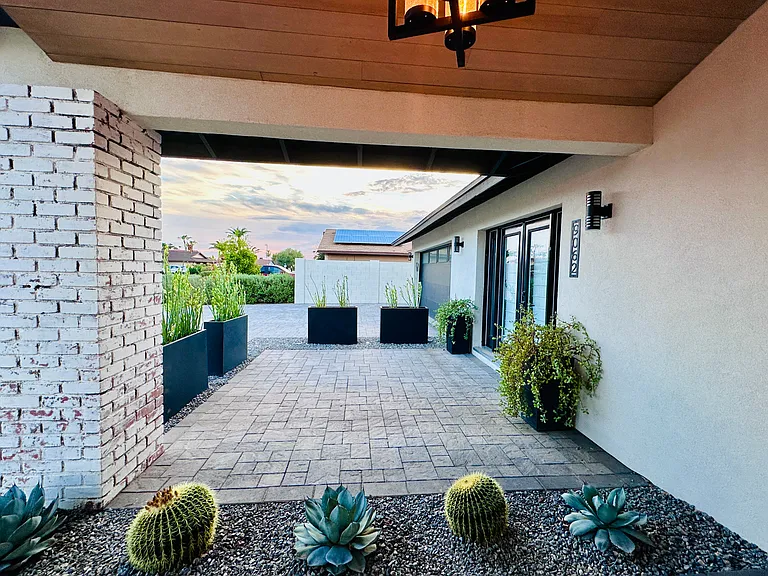 Front paver patio