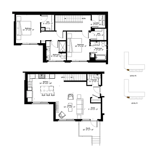 Floor plan Ashworth - Townhome