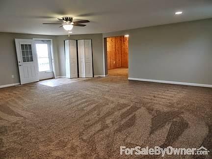 New carpet throughout the lower level and also new lighting.