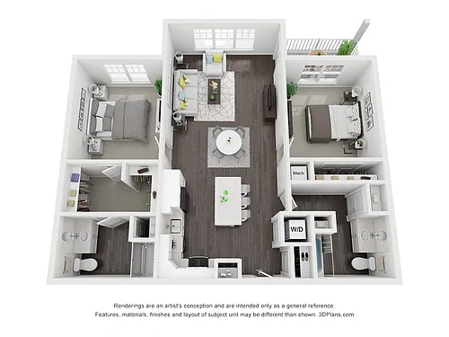 Floor plan 2BG