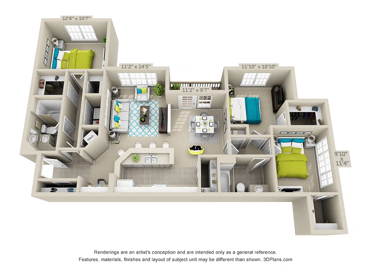 Floor plan Carlsbad - RENOVATED
