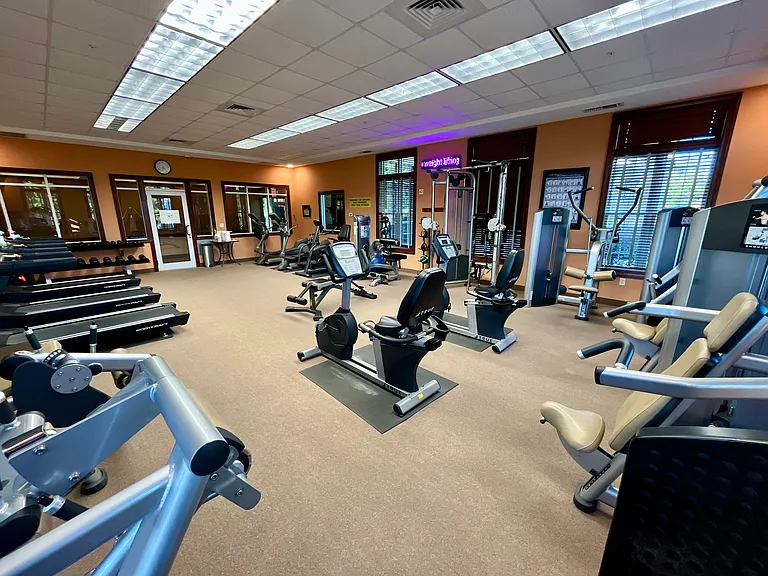 Full Gym with Fitness Machines and Free Weights