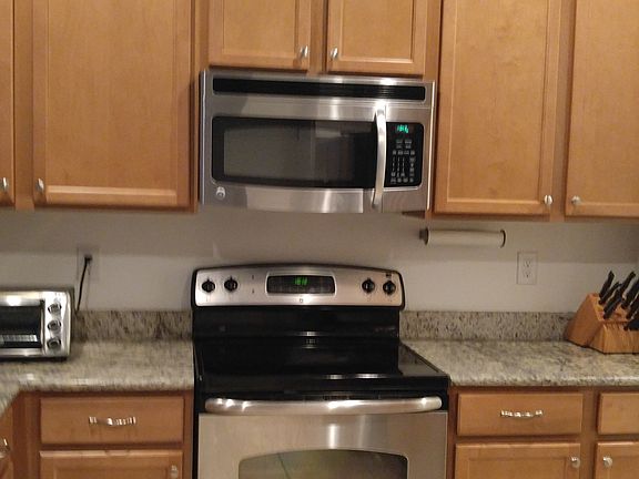 stove microwave granite
