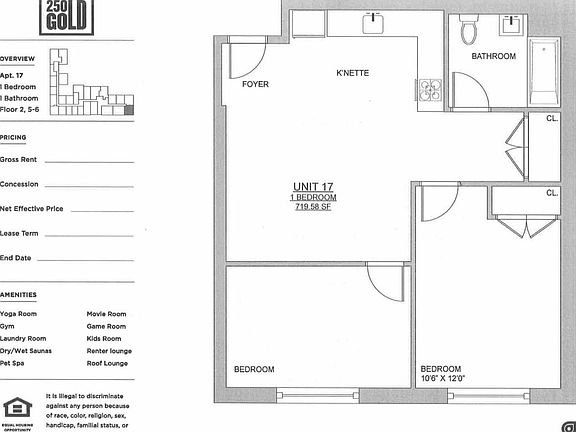 2nd image of 250 Gold St #317