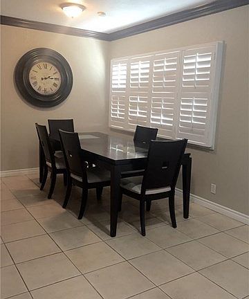 Dining Room with large window facing front yard
