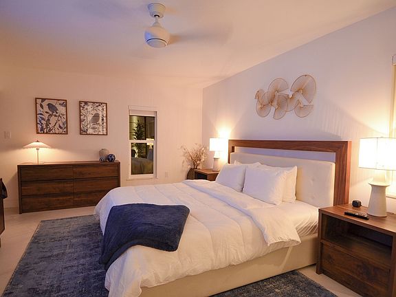 Master bedroom, 70" smart TV, master bath ensuite, large walk in closet