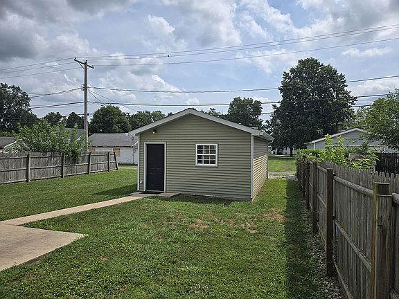 Back Yard w/detached garage