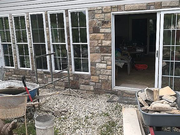 West side w/ culture stone