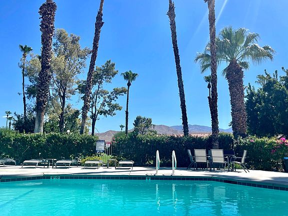 Main pool is centrally located in Mountain Shadows. Gorgeous mountain views surrounding this complex. 5 smaller pools are located around the complex. Very easy to find a pool to yourself!