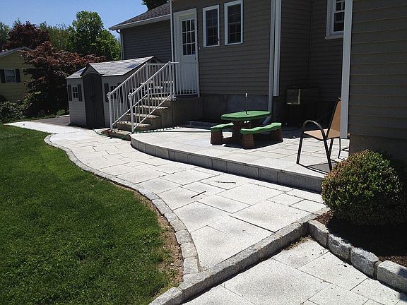 Rear patio from mud room