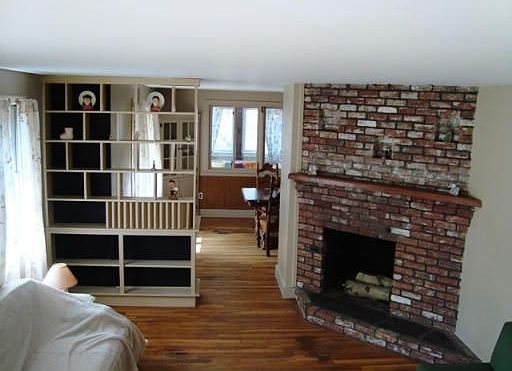 Living Room With Fireplace