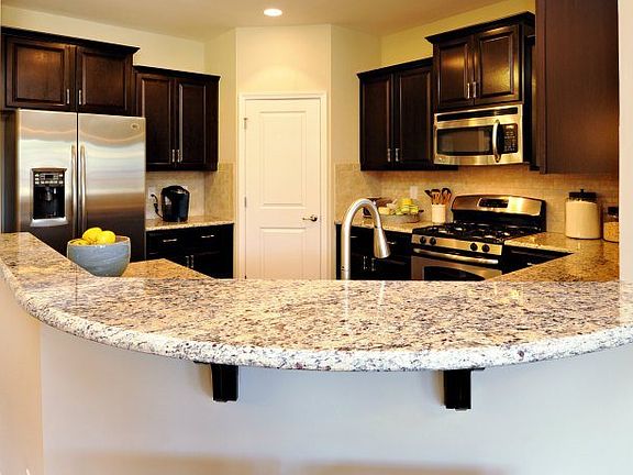 Bar top is perfect for a quick meal