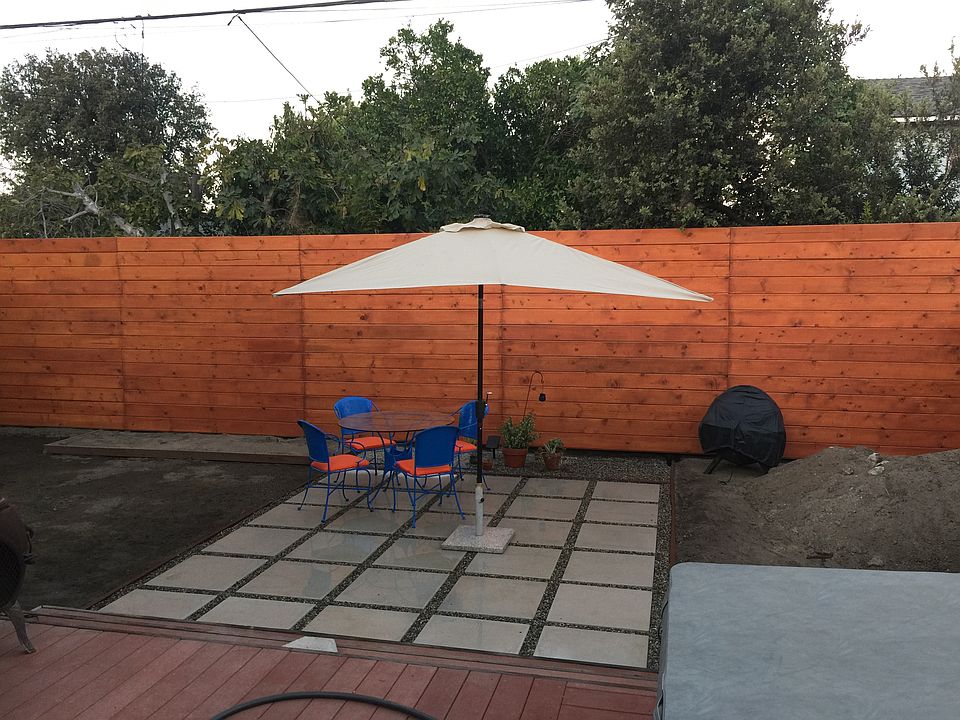 Back yard under construction