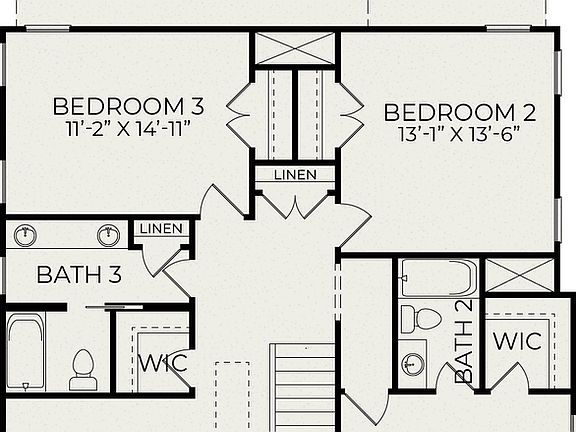 Second Floor attached garage