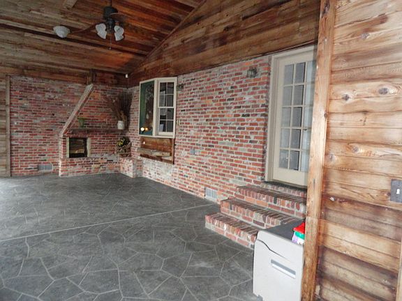 In-door Pool Fireplace