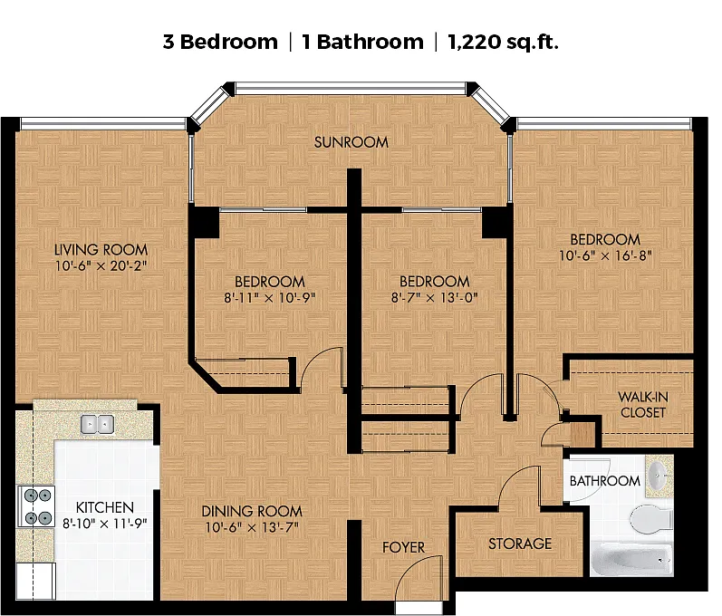 Floor plan 3 Bedroom