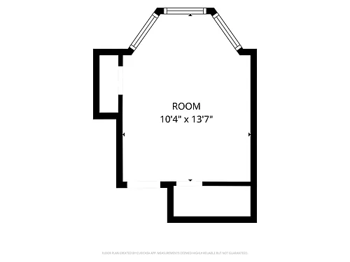 Floor plan 1 Bed 1 Bath - 10th Ave
