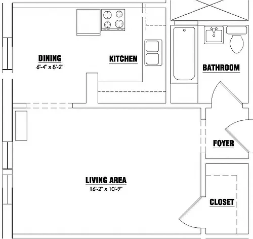 Floor plan Studio 4