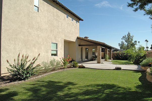 Lush and Green Side Yard