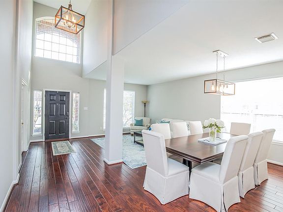 Continuous wood floors, new light fixtures, freshly painted trim and walls make this home feel bright and right on trend.