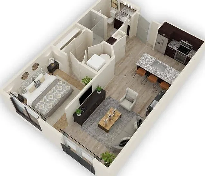 Preston | Studio/1 Bath | 627 SF Preston | Studio/1 Bath | 627 SF