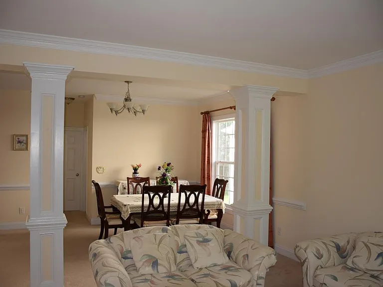 Dining room view from living room