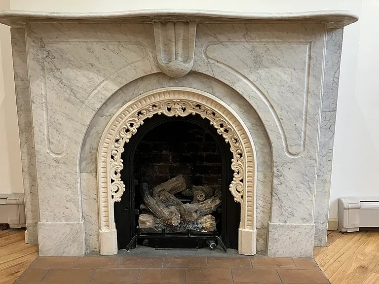 Original 1860 fireplace ( works with gas not wood)
