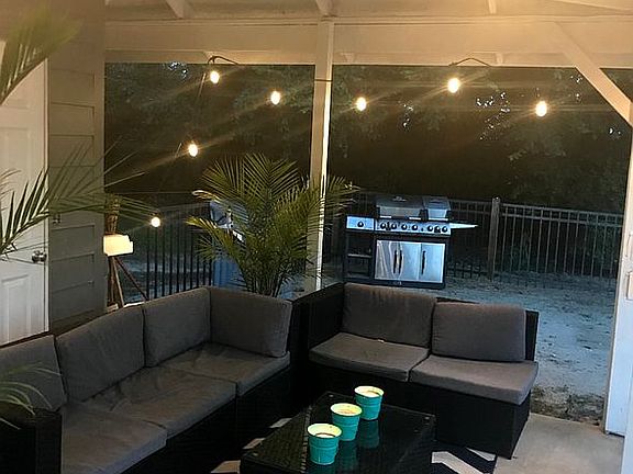 Covered pool area