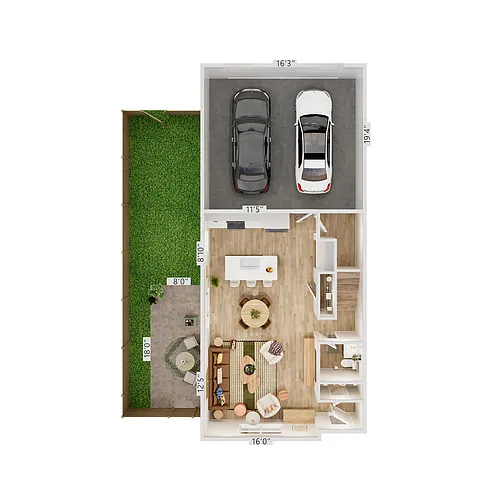 Floor plan Summit 3 x 2.5 A