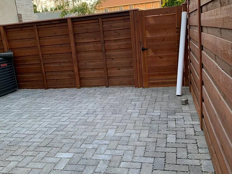 Private front yard