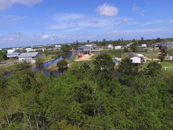 Drone shot of neighborhood