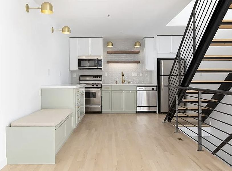 Kitchen side of living area