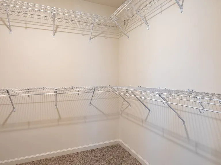 Plentiful wardrobe storage