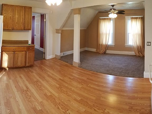 kitchen and living room