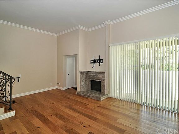 View of living room from upper level