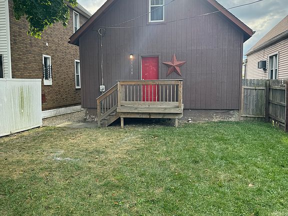 Rear of property