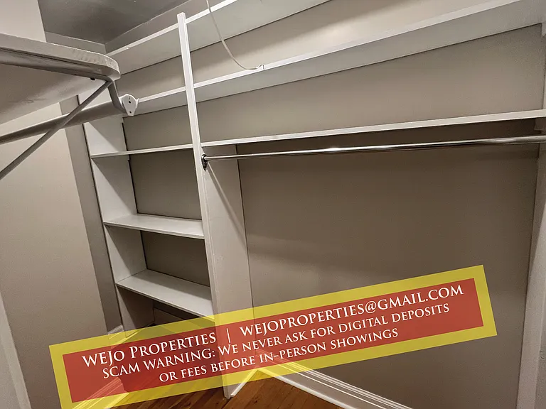 Walk-in closet in Bedroom 1