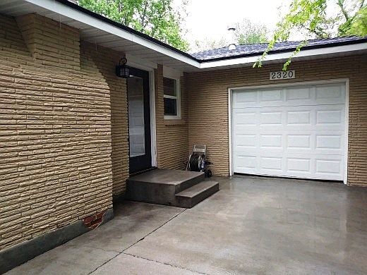 front entry & garage